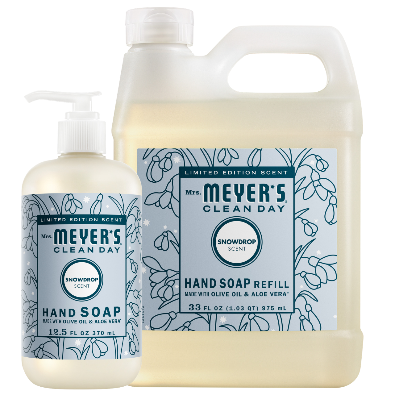 Snowdrop Liquid Hand Soap & Refill Set